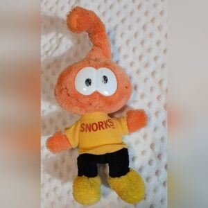 1983 Snorks Plush Stuffed Toy Kids Collectable Vintage 80s TV Character